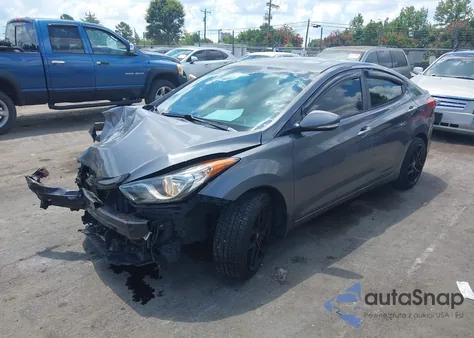 2013 Hyundai Elantra Limited from USA, damaged, VIN 5NPDH4AEXDH203224